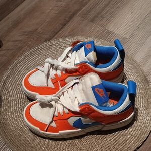 Nike Low White, Orange & Blue Low-Top Sneakers